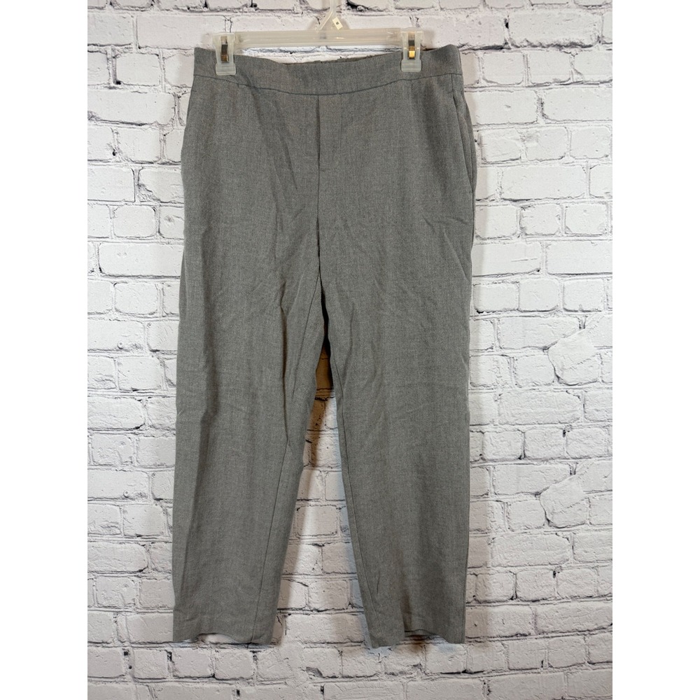 Old Navy Pull On Pants Cropped Elastic‎ Waist Casual Gray Size 6